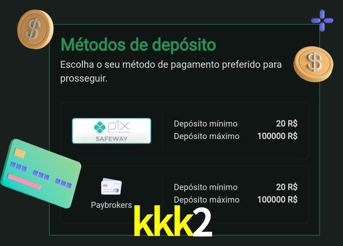 O cassino kkk2 oferece uma grande variedade de métodos de pagamento